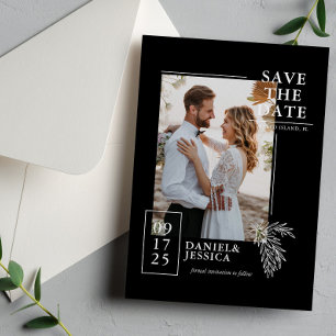 Save The Date Mariage photo moderne Enregistrer la date
