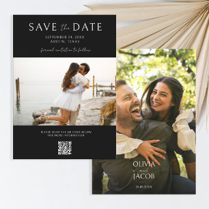 Save The Date Mariage photo moderne Enregistrer la date