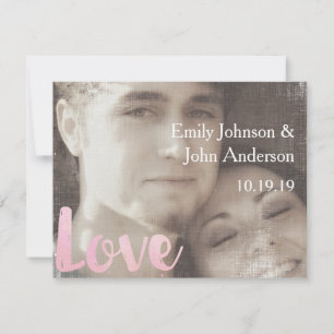 Save The Date Mariage photo moderne Enregistrer la date