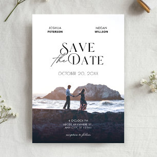Save The Date Mariage photo moderne minimaliste