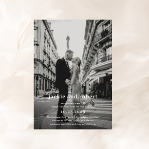 Save The Date Mariage photo moderne minimaliste