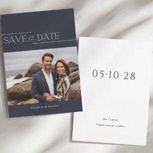 Save The Date Mariage photo moderne minimaliste simple