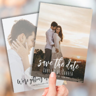 Save The Date Mariage photo moderne simple et élégant