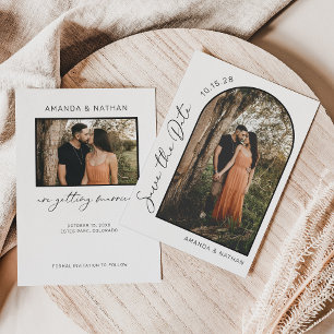 Save The Date Mariage photo moderne simple et élégant