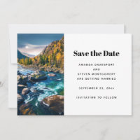 Mariage photo Pittoresque Rivière et Montagnes
