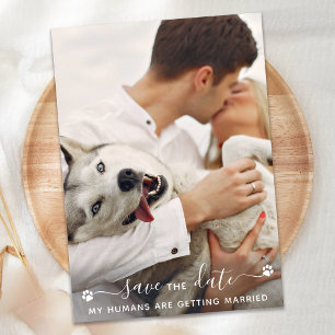 Save The Date Mariage photo pour animaux de compagnie personnali
