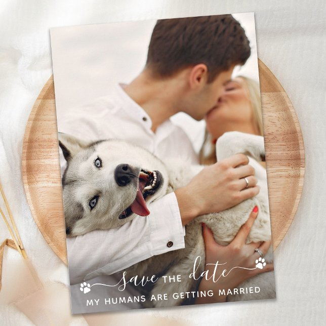 Save The Date Mariage photo pour animaux de compagnie personnali (Créateur téléchargé)
