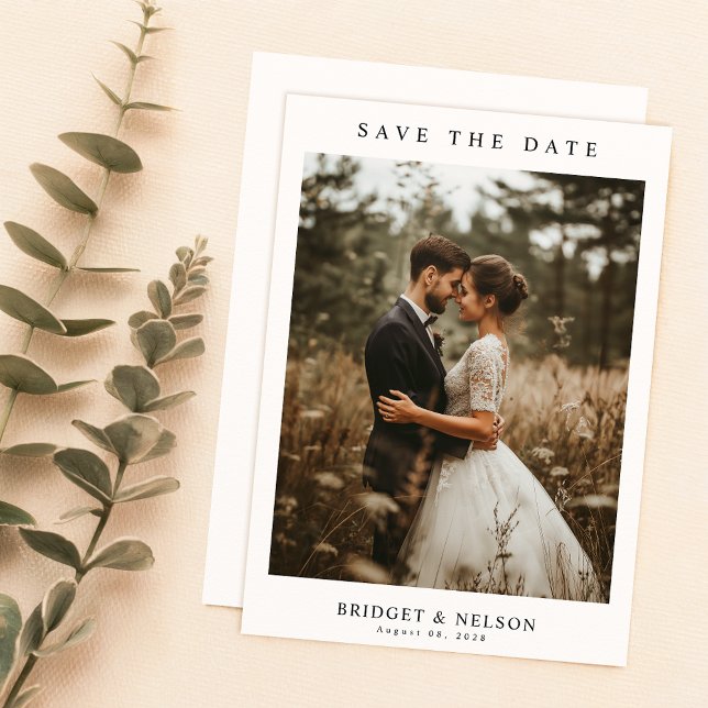 Save The Date Mariage photo rustique (Créateur téléchargé)