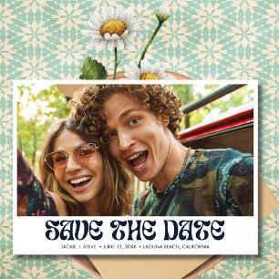 Save The Date Mariage photo super Retro QR Code