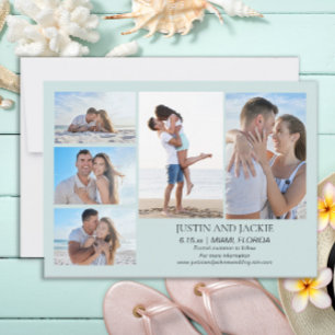 Save The Date Mariage photo Tropical Blue 5 Date de sauvegarde