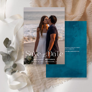 Save The Date Mariage Photo Typographie Moderne