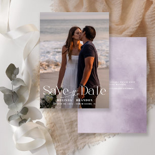 Save The Date Mariage Photo Typographie Moderne