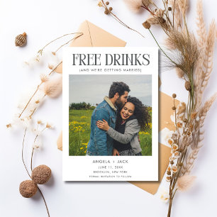 Save The Date Mariage photo unique Enregistrer la date