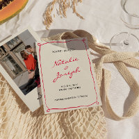 Mariage photo Whimsical Retro dessiné à la main