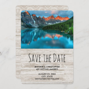 Save The Date Mariage photographique pittoresque Mountain Landsc