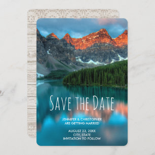 Save The Date Mariage photographique pittoresque Mountain Landsc