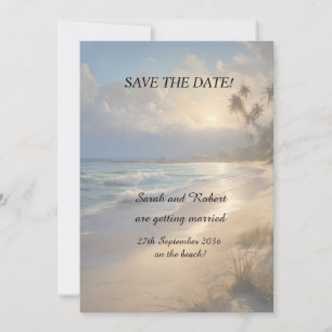 Save The Date Mariage Plage Économisez La Date