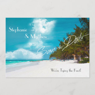 Save The Date Mariage plage Enregistrer la date