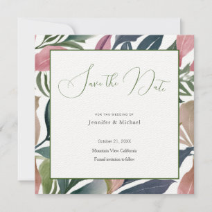 Save The Date Mariage Professionnel Minimaliste Cute Floral