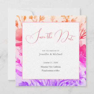 Save The Date Mariage Professionnel Minimaliste Fleur Mignonne