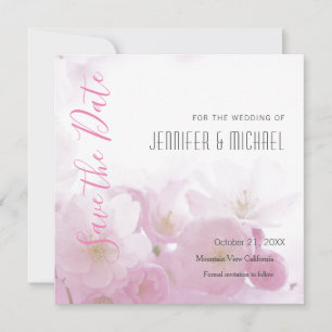 Save The Date Mariage professionnel minimaliste Floral moderne