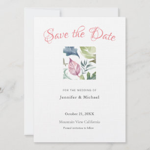 Save The Date Mariage professionnel minimaliste Plain moderne