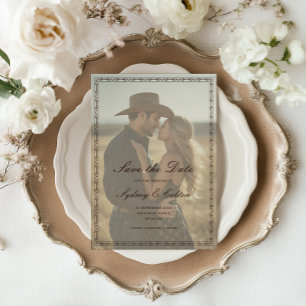 Save The Date Mariage Ranch Western Romantique