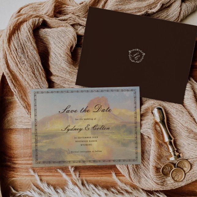Save The Date Mariage Ranch Western Romantique Enregistrez La Da (Créateur téléchargé)