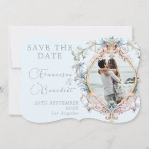 Save The Date Mariage Regency Monogram Élégant Enregistrer La Da
