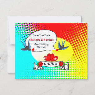 Save The Date Mariage Retro Rockabilly