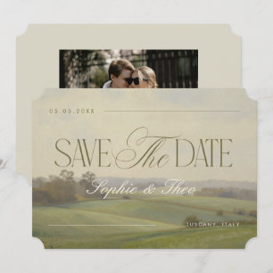 Save The Date Mariage romantique à la campagne européenne