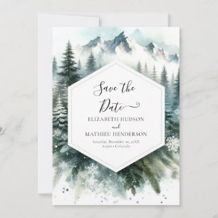Save The Date Mariage romantique en aquarelle