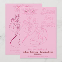 Mariage rose brillant et audacieux Enregistrer la