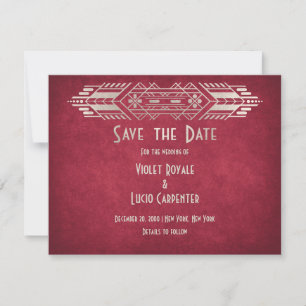 Save The Date Mariage rouge Geek de jeu vidéo