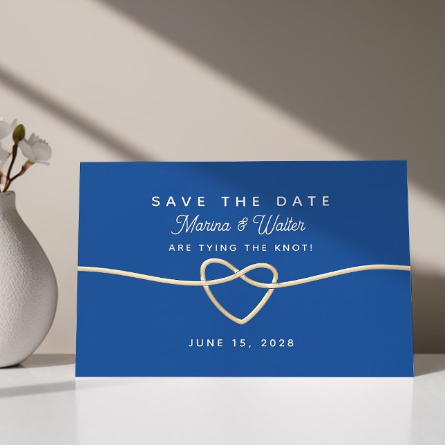 Save The Date Mariage Royal Bleu Enregistrer La Date (Créateur téléchargé)
