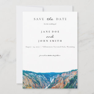 Save The Date Mariage Rustic Mountains