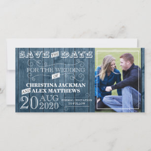 Save The Date Mariage Rustic Vintage Enregistrer la date Photo