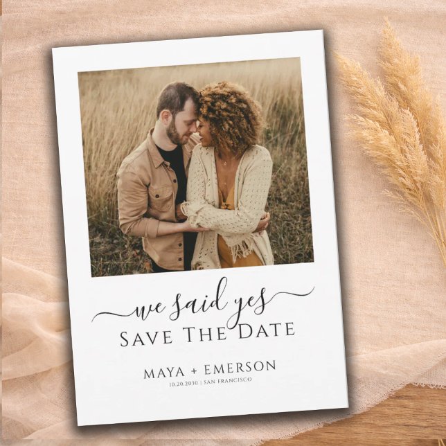 Save The Date Mariage Rustique Boho Photo Enregistrer La Date (Créateur téléchargé)