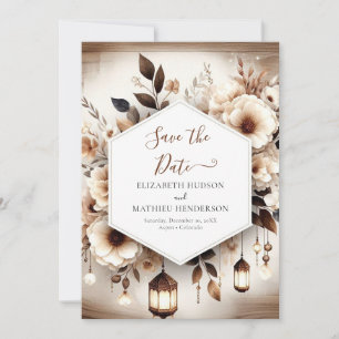 Save The Date Mariage rustique classique romantique
