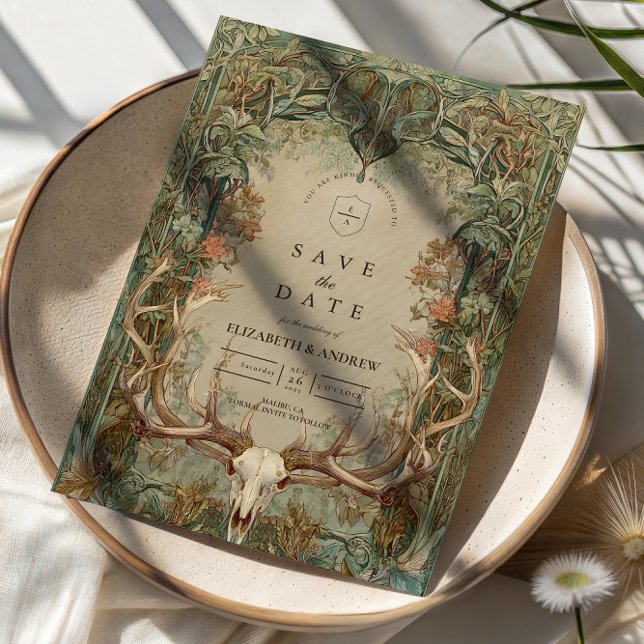Save The Date Mariage Rustique en Bois d'Automne (Créateur téléchargé)