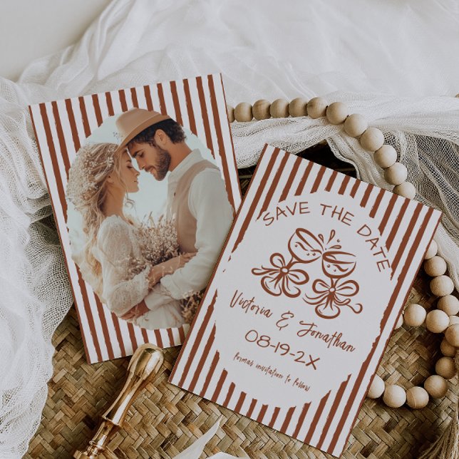 Save The Date Mariage rustique en terre cuite (Créateur téléchargé)