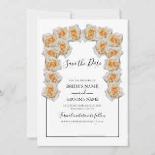 Save The Date Mariage Rustique Orange Rose Enregistrer La Date