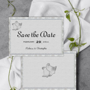 Save The Date Mariage Silver Elegance