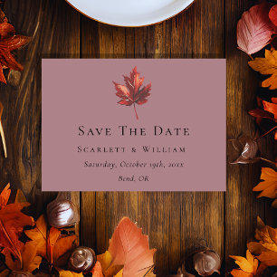 Save The Date Mariage simple à feutre de chute minimale