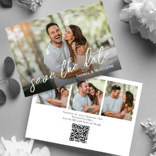 Save The Date Mariage simple Collage photo