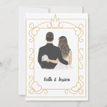 Mariage simple de la mariée et du marié