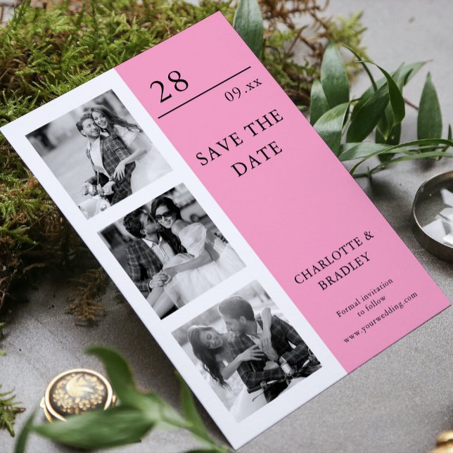 Save The Date Mariage Simple Enregistrer La Photo Date (Créateur téléchargé)