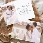 Save The Date Mariage simple Enregistrer la photo de la date<br><div class="desc">Mariage Sauvegardez les Cartes de Date qui ont une photo sur le devant et le dos. Les cartes Save the Date contiennent une typographie manuscrite moderne,  lettrée à la main,  qui est élégante,  simple et moderne à utiliser après la célébration du jour de mariage.</div>