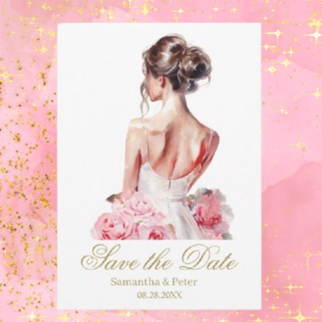 Save The Date Mariage Simple et Élégant Enregistrez la Date (Announce your special day with a simple, elegant wedding save the date.  )