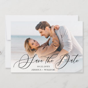 Save The Date Mariage simplement élégant 4 PHOTO